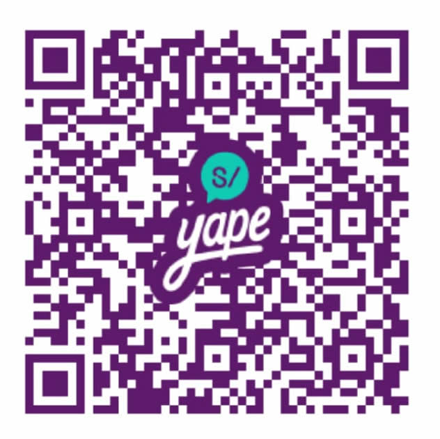 Código QR de Yape para apoyar a AprendeCasa